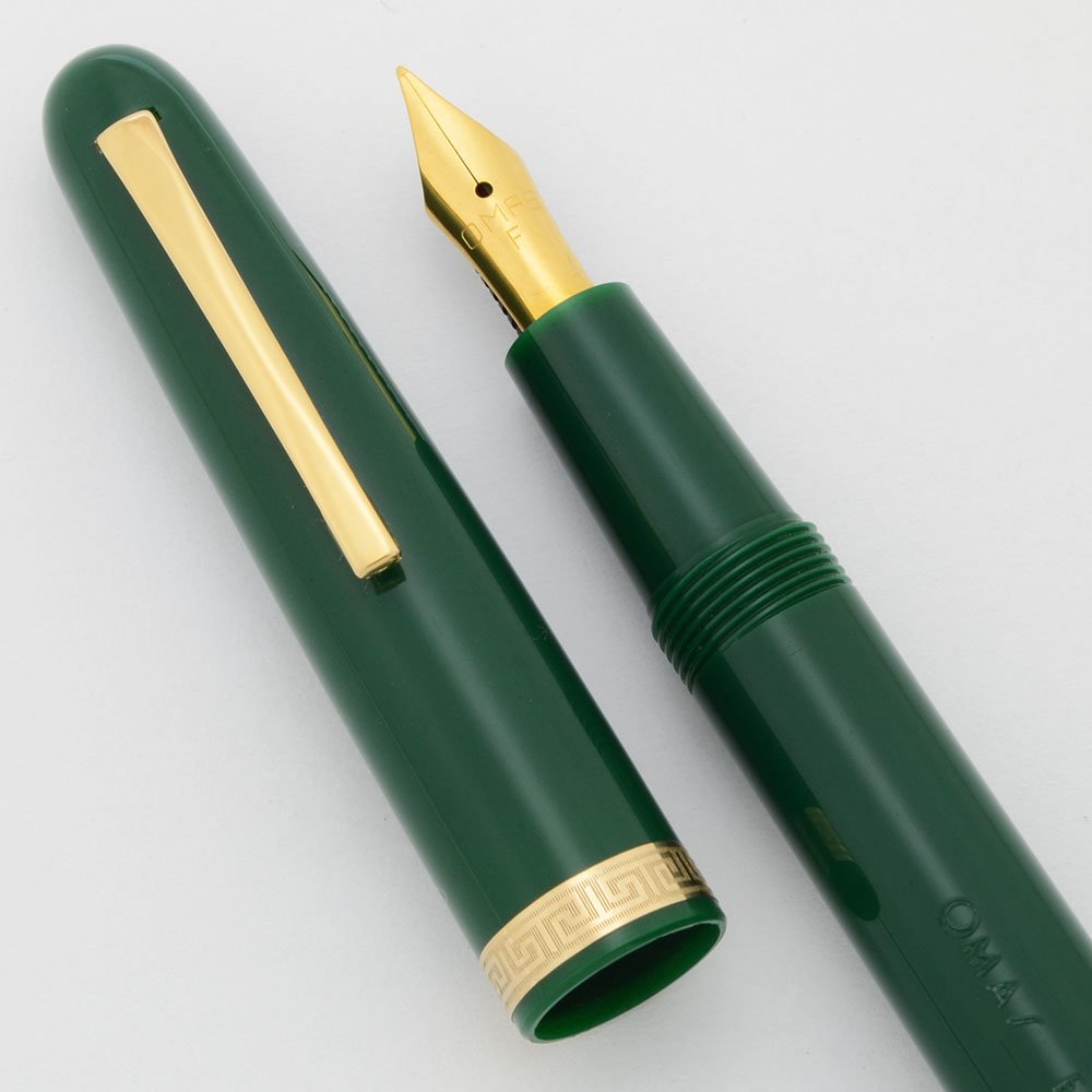 Omas Extra 620 Fountain Pen - Green, Piston Filler, GP Semi-Flex